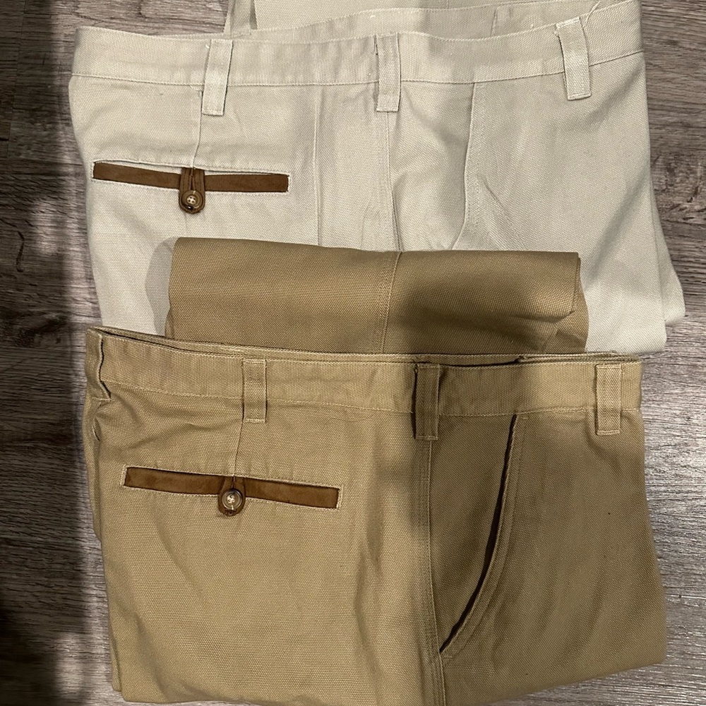 Orvis Men's Khaki and Cream Chinos